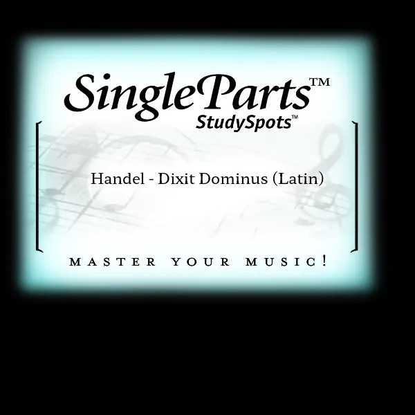 Handel Dixit Dominus (Latin) album cover